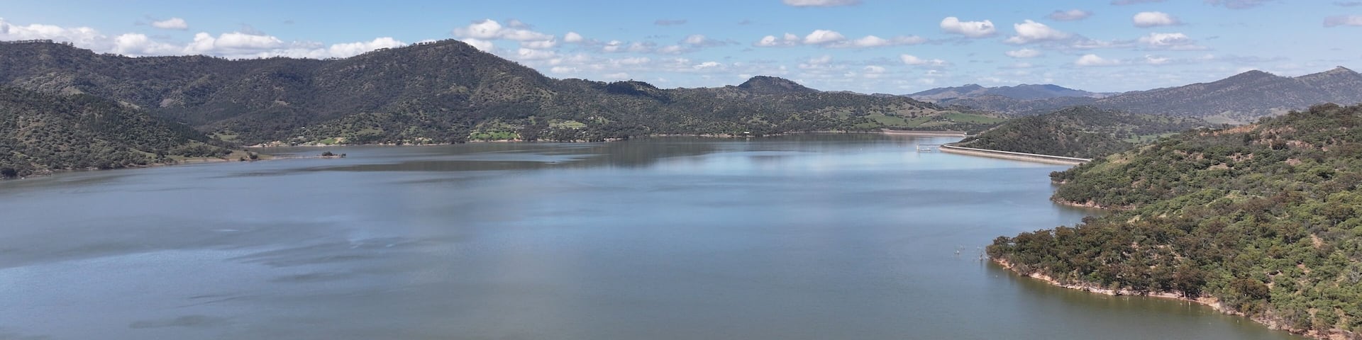 Aerial photo of Glenbawn Dam NSW Australia