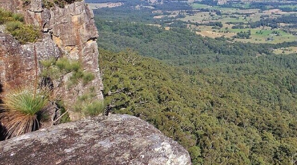 This is Flat Rock Lookout in the stunning Coorabakh National Park! This place is a must see if your in the area. Lookouts, caves, waterfalls & walks. The views are amazing.