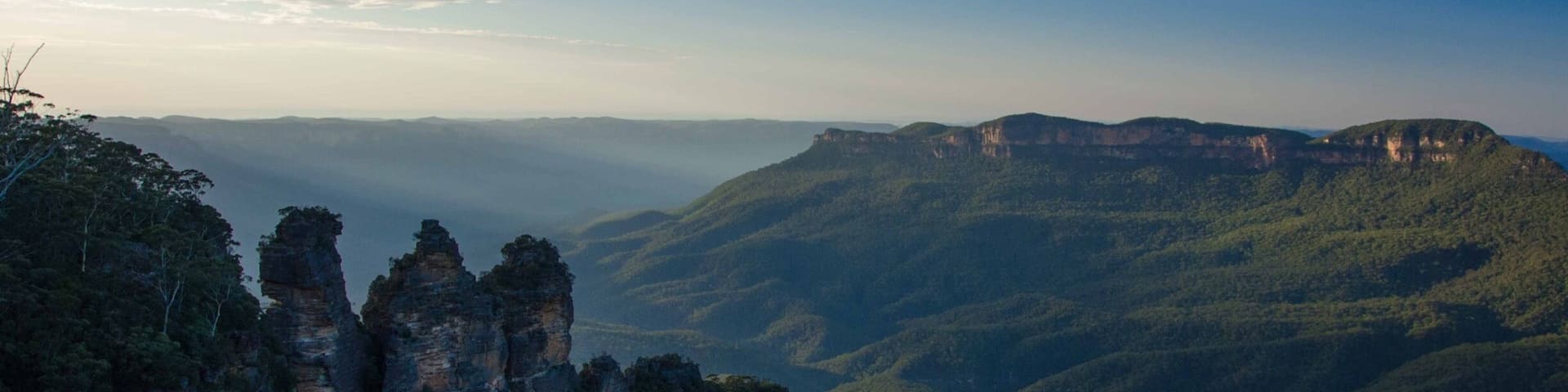 The Three Sisters landmark in the Blue Mountains. Joined list of UNESCO Heritage Sites in 2000.