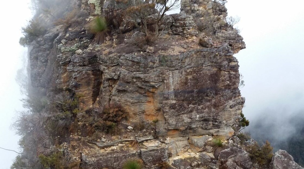 One of the ‘Three Sisters’ rock formation in the Blue Mountains of Australia. #GreatOutdoors