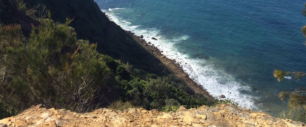 The cliffs of the Royal national park. Start of the walk towards the figure of 8 pools. Beautiful walk with lots of varying bush lands and tropical forest