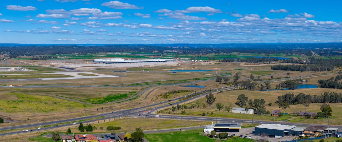 A large industrial complex with multiple buildings and roads.