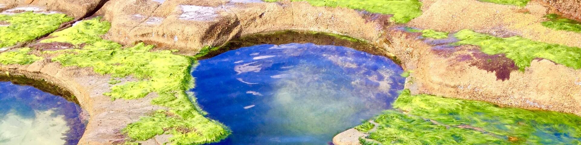 Small but perfect natural 8-shaped plunge pools