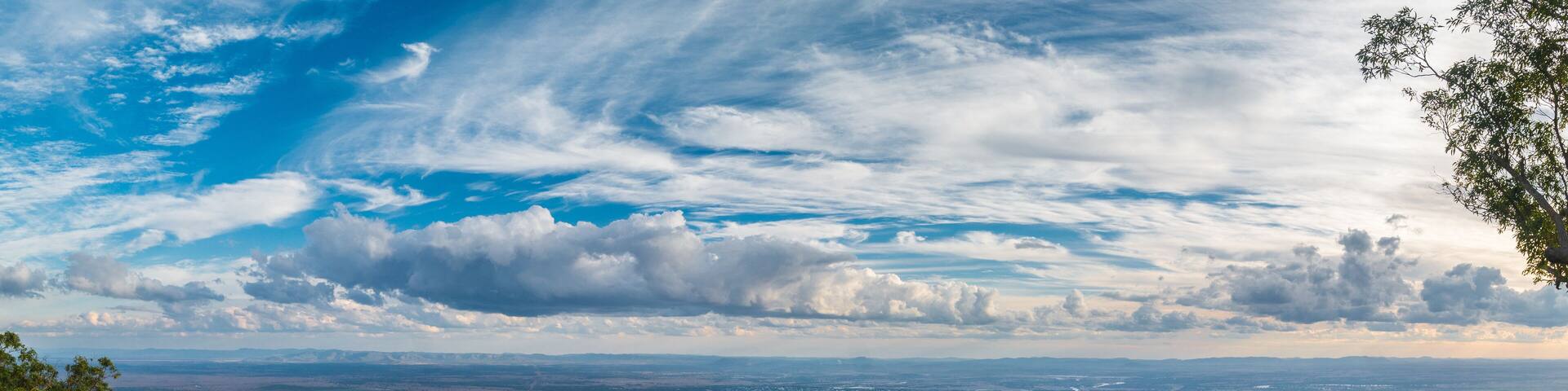 Panorama overview Rockhampton tropical Australia