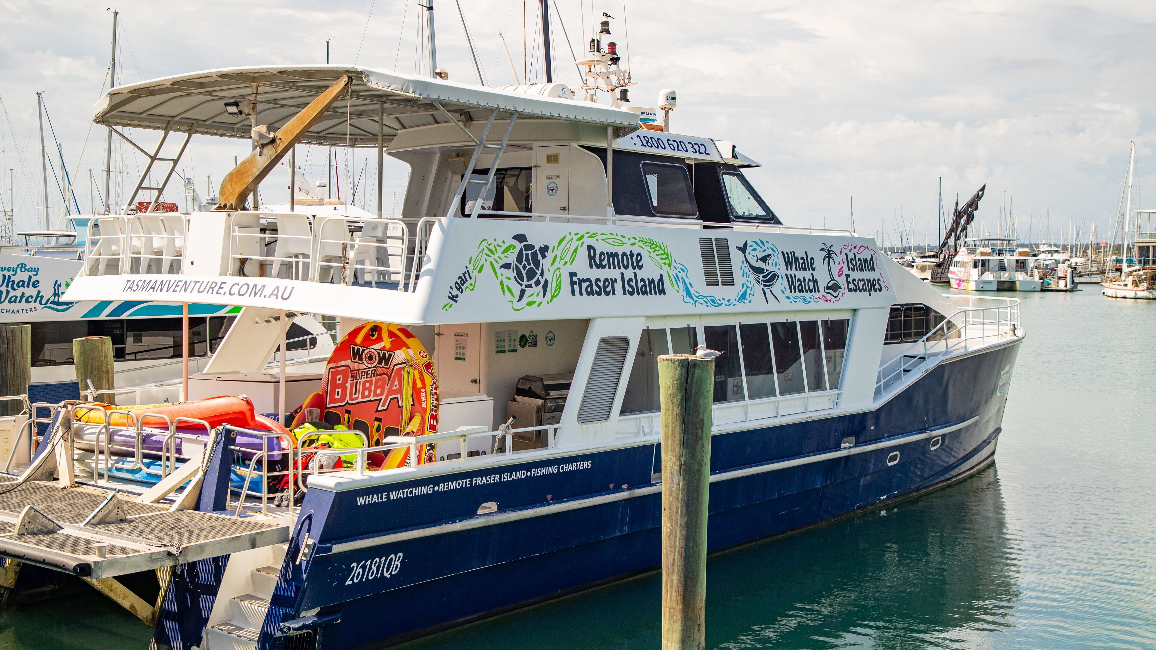 Great Sandy Straits Marina which includes boating and a bay or harbor