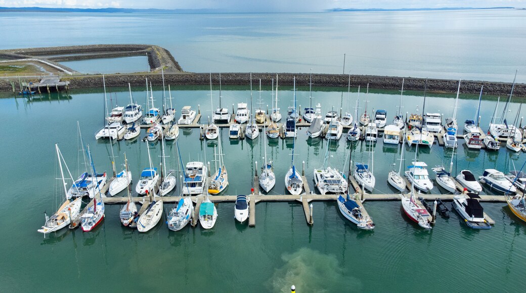 Great Sandy Straits Marina which includes landscape views and a bay or harbor