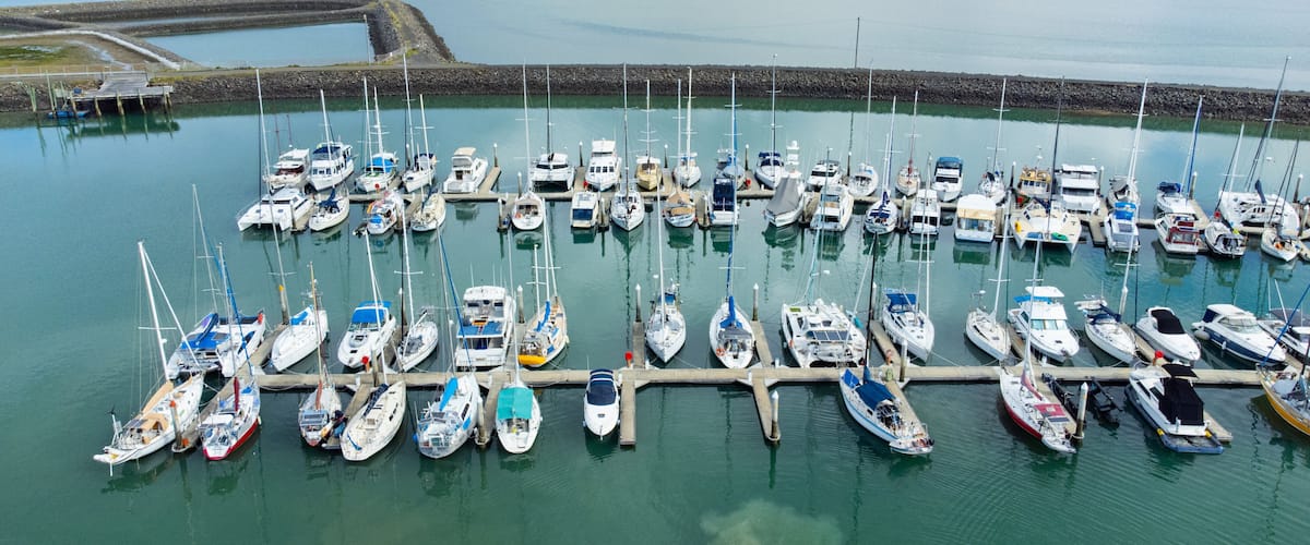 Great Sandy Straits Marina which includes landscape views and a bay or harbor