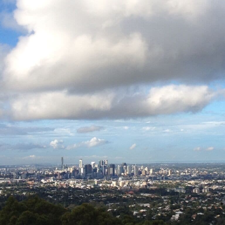 View of Brisbane from Mt Coot-tha. 