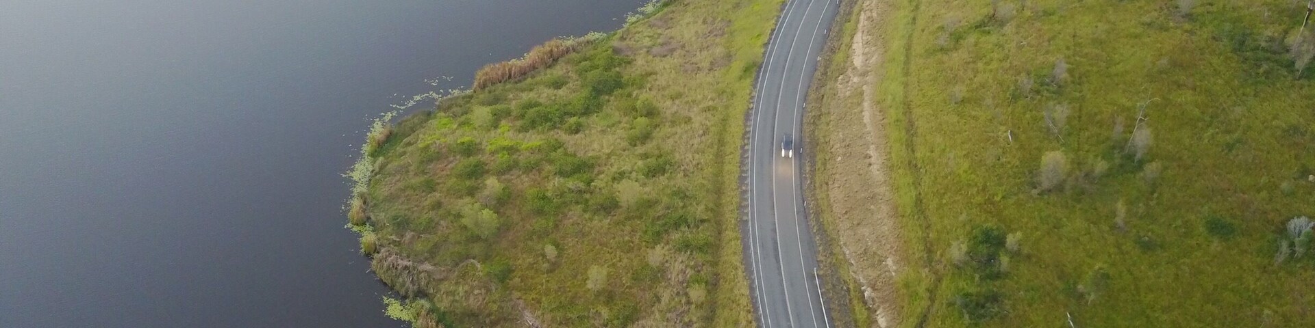 After a fabulous day in the Lost World, part of the Scenic Rim, it was time to head back to Brisbane, only an hour away. Decided to take the long way home via Wyarlong Dam. After a tumble getting to my vantage point (all good) it was waiting for the last cars to pass out of the area. @queensland