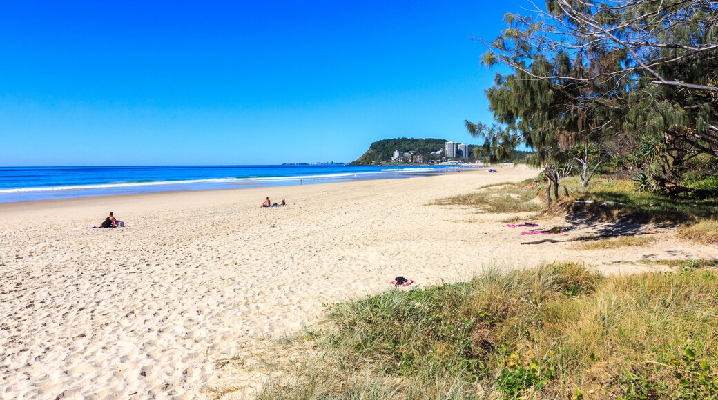 Mermaid beach on a sunny, summer's day, Burleigh, Gold Coast, Queensland, Australia; Shutterstock ID 1194570541; Purchase Order: SP-2381; Order Number: SP-2381 STAYZ/VRBO/BOOKABACH Nov 2019 - Image R