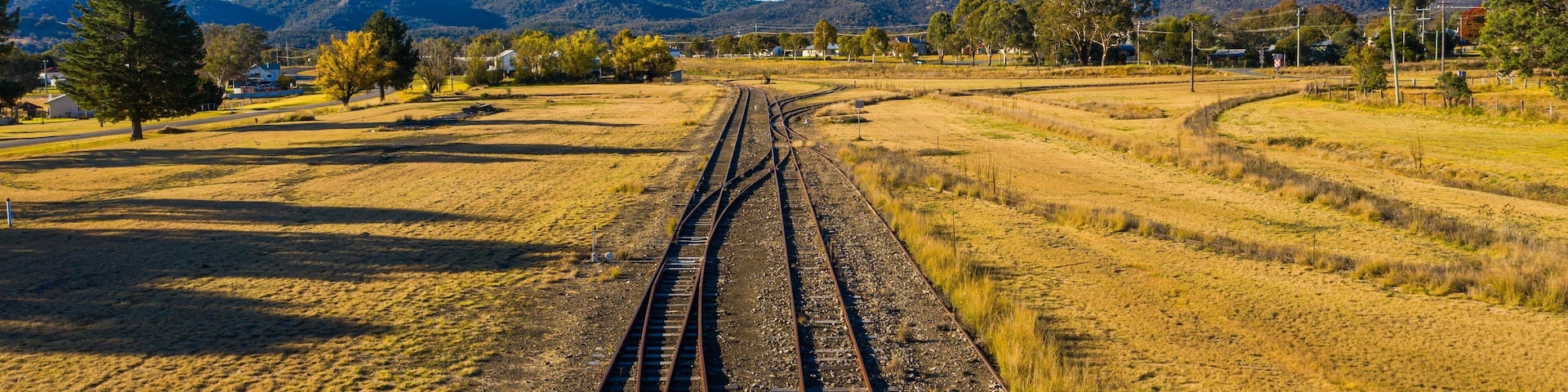 Wallangarra which includes tranquil scenes and railway items