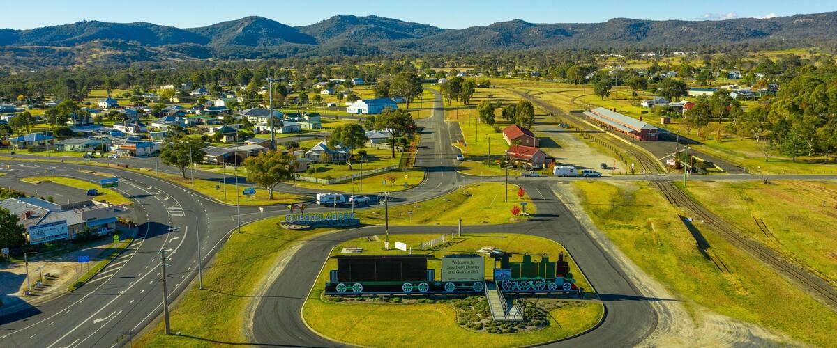 Wallangarra featuring a small town or village and landscape views