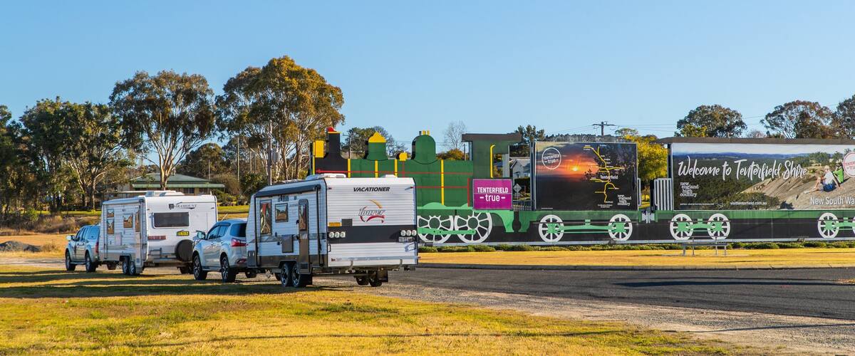 Wallangarra featuring railway items and off road driving