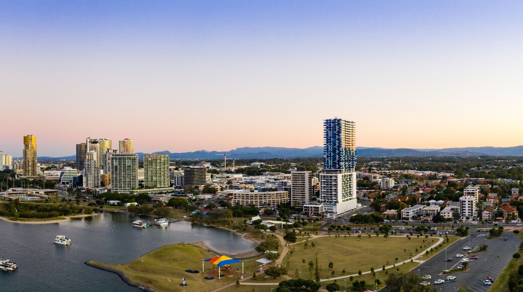 Panorama of Southport and the Gold Coast Broadwater