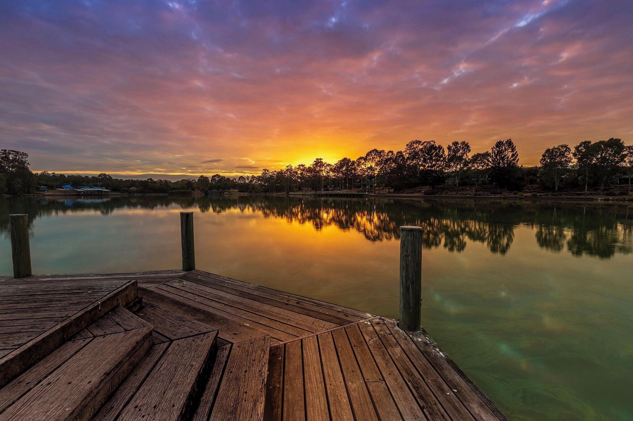 Sunrise this morning at forest lake