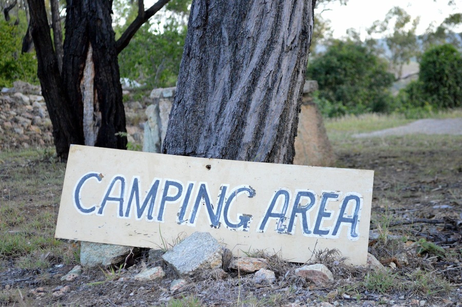 A very unique place - Mt Hay.
I just loved the rustic camp sign on the ground.  It was such a great spot.  
Read all about it here.  :)  
https://www.facebook.com/4pairsofItchyFeet/posts/1072412786163075
