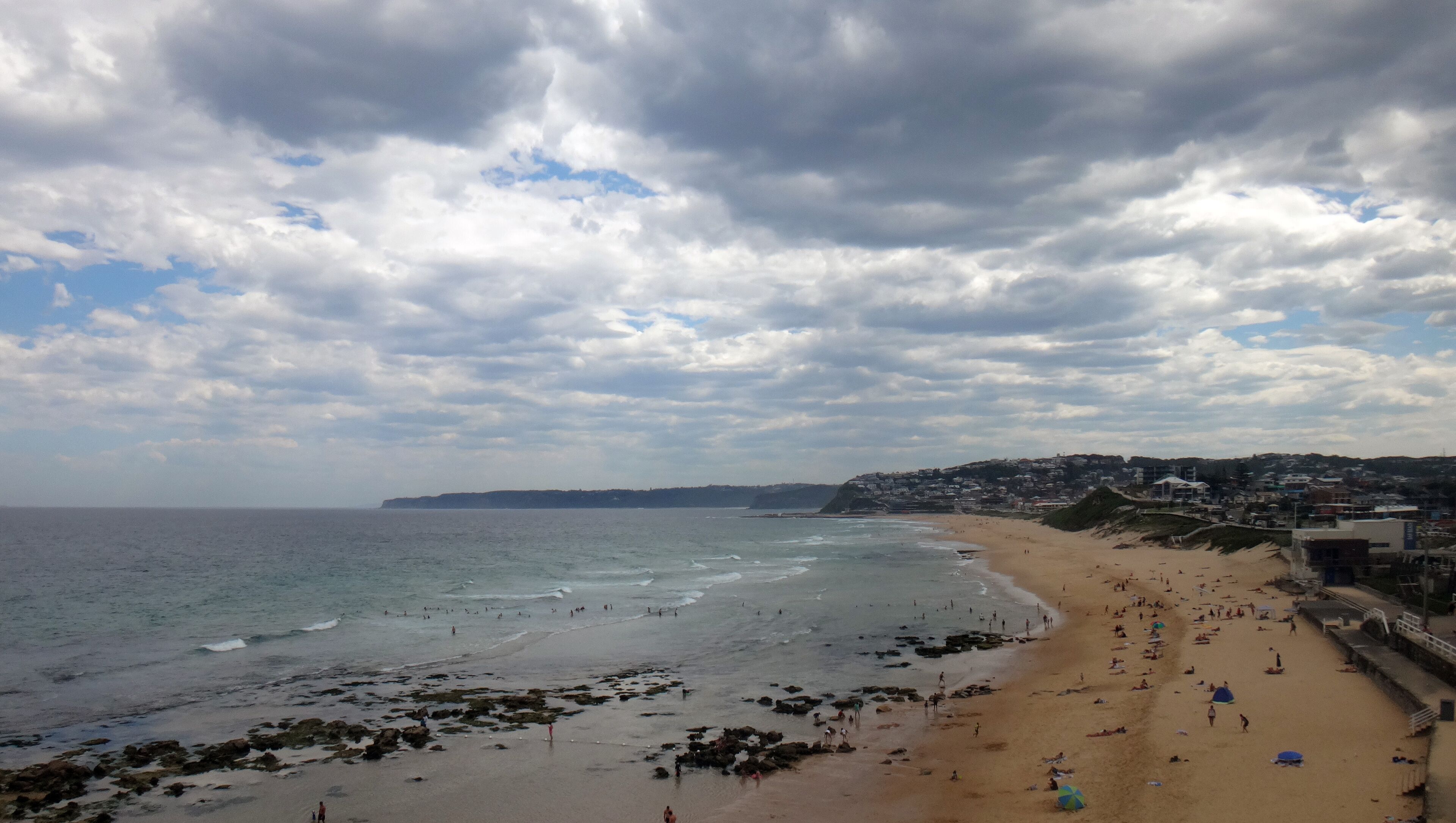 Waterfront scene of Newcastle, NSW Central Coast Australia.