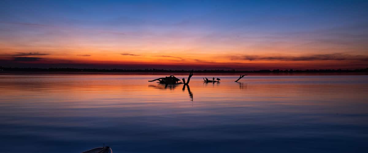Lakeside sunset