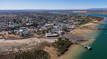 Aerial panoramic view of Port Augusta in South Australia