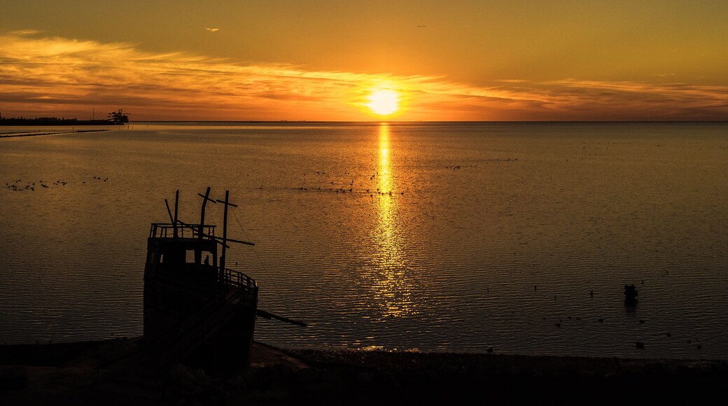 beautiful sunset over St.Kilda Playground, Salisbury, South Australia