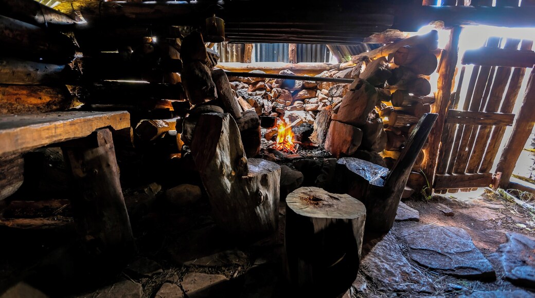 Inside Guys Hut. Very basic accommodation for these tough cattlemen.