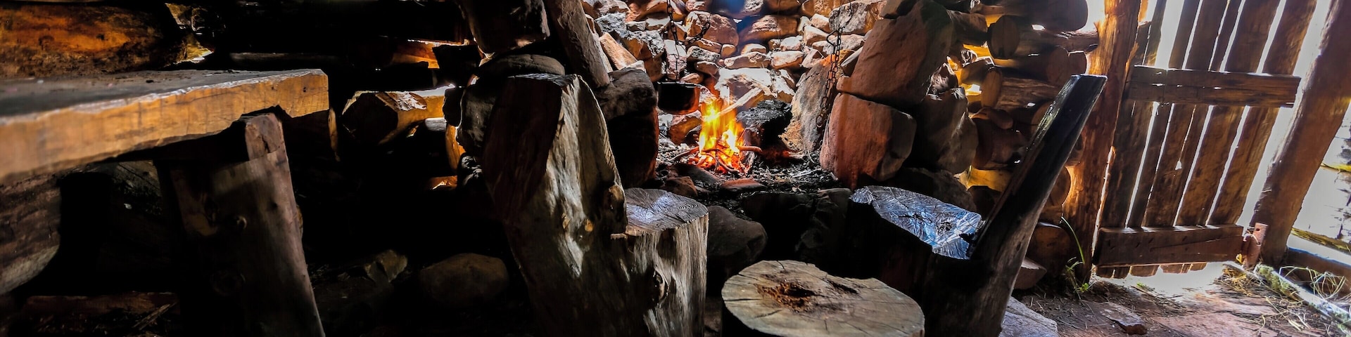 Inside Guys Hut. Very basic accommodation for these tough cattlemen.