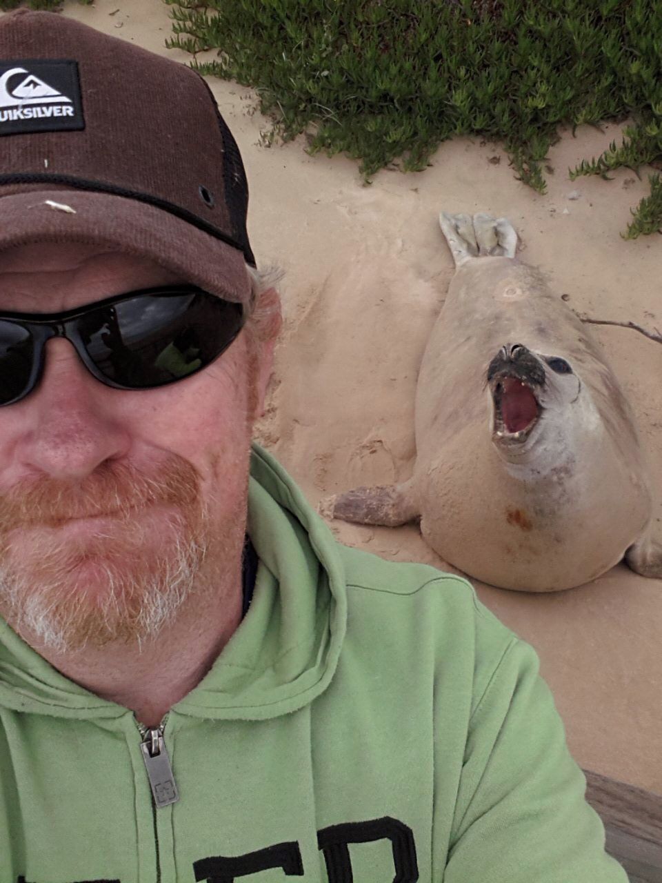 My ultimate selfie. Since my last picture of slappy the seal was so popular thought i would post this one.
#selfie, #seal, #slappy, #seaspray, #Australia,  #wildlife
www.wyldfamilytravel.con