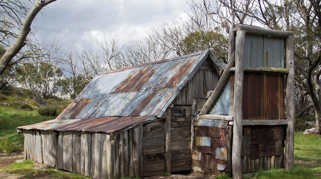 The Wallaces Hut
The three Wallace brothers Arthur, William and Stewart built the Wallaces Hut in 1889. It's the oldest standing mountain hut in the Bogong High Plains Alpine National Park and located on the road from Falls Creek to Omeo in the Australian Alps.