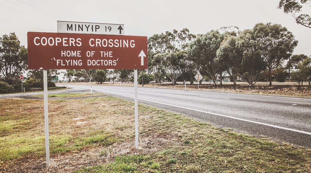 On my way to Coopers Crossing (or Minyip as the town is actually called) to visit the home of The Flying Doctors.
My favourite tv-series when I was younger. Well, actually it's still one of my faves. It was soo amazing to be able to actually set foot in the place where they recorded most of the show.
If you are a fan, you should go there!