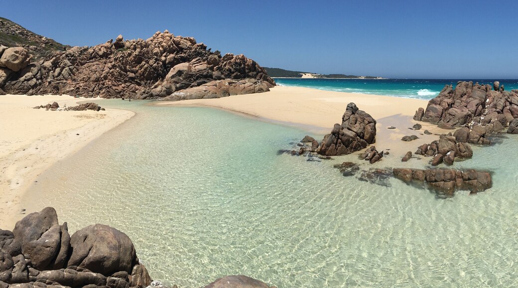 Panoramic view of Injidup Beach in South Western Australia
