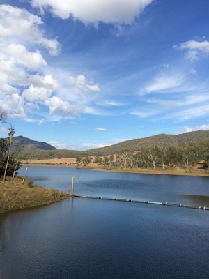 Lake Banimboola is the regulating pondage on the Mitta Mitta River downstream of the #DartmouthDam.
A power station has been built here for EcoGeneration.
I like the calmness of the water before it surges through the Banimboola Dam and cloud display in the azure sky!
#peace #relaxationimagery #IloveaSunburntCountry
Easter #roadtrip