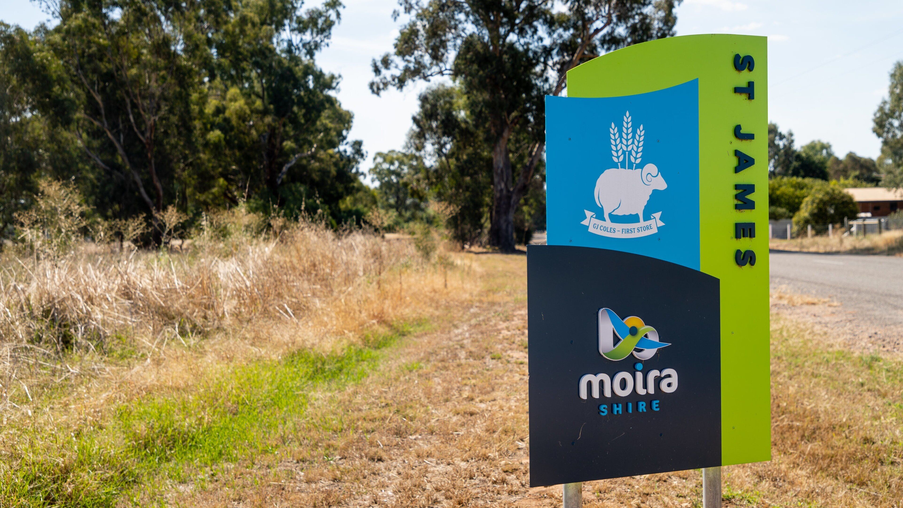 St James which includes signage