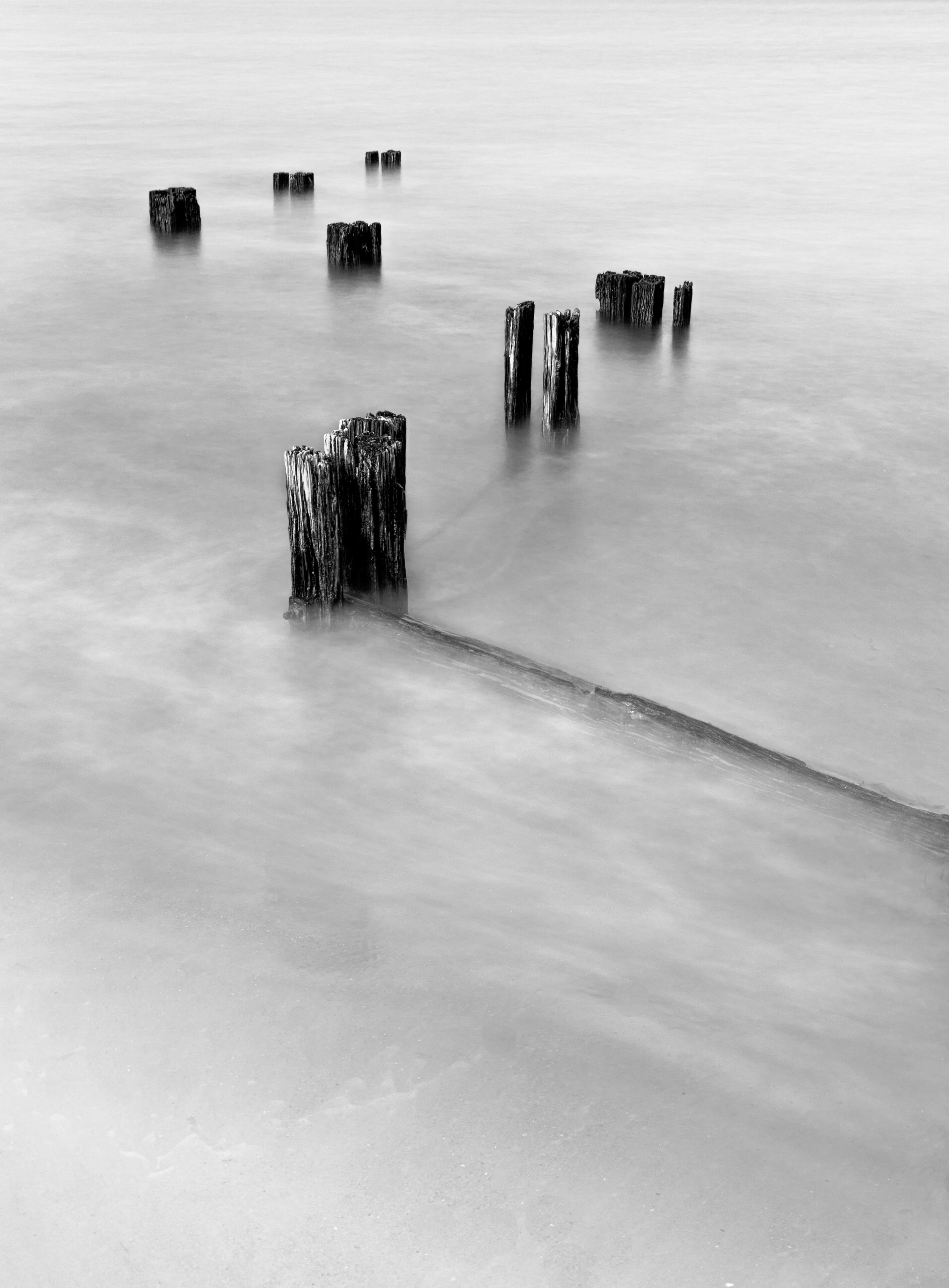 Average beach but some interesting old wooden pylons to take photos of that are spead over small area.