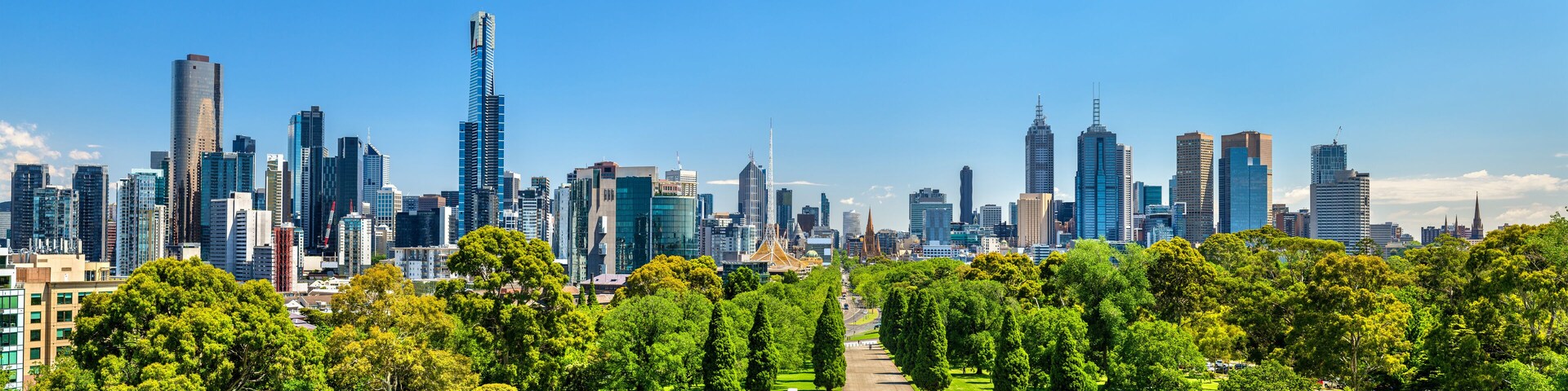 Panoramic skyline of Melbourne, Australia