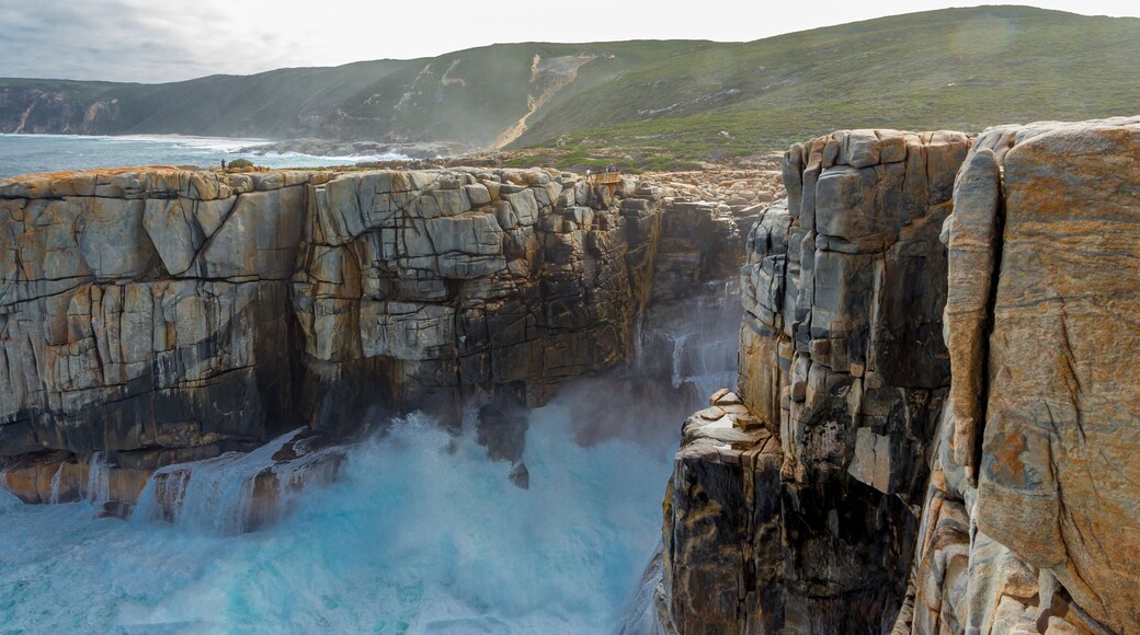 Waves crashing into The Gap in the Torndirrup National Park, Albany Western Australia