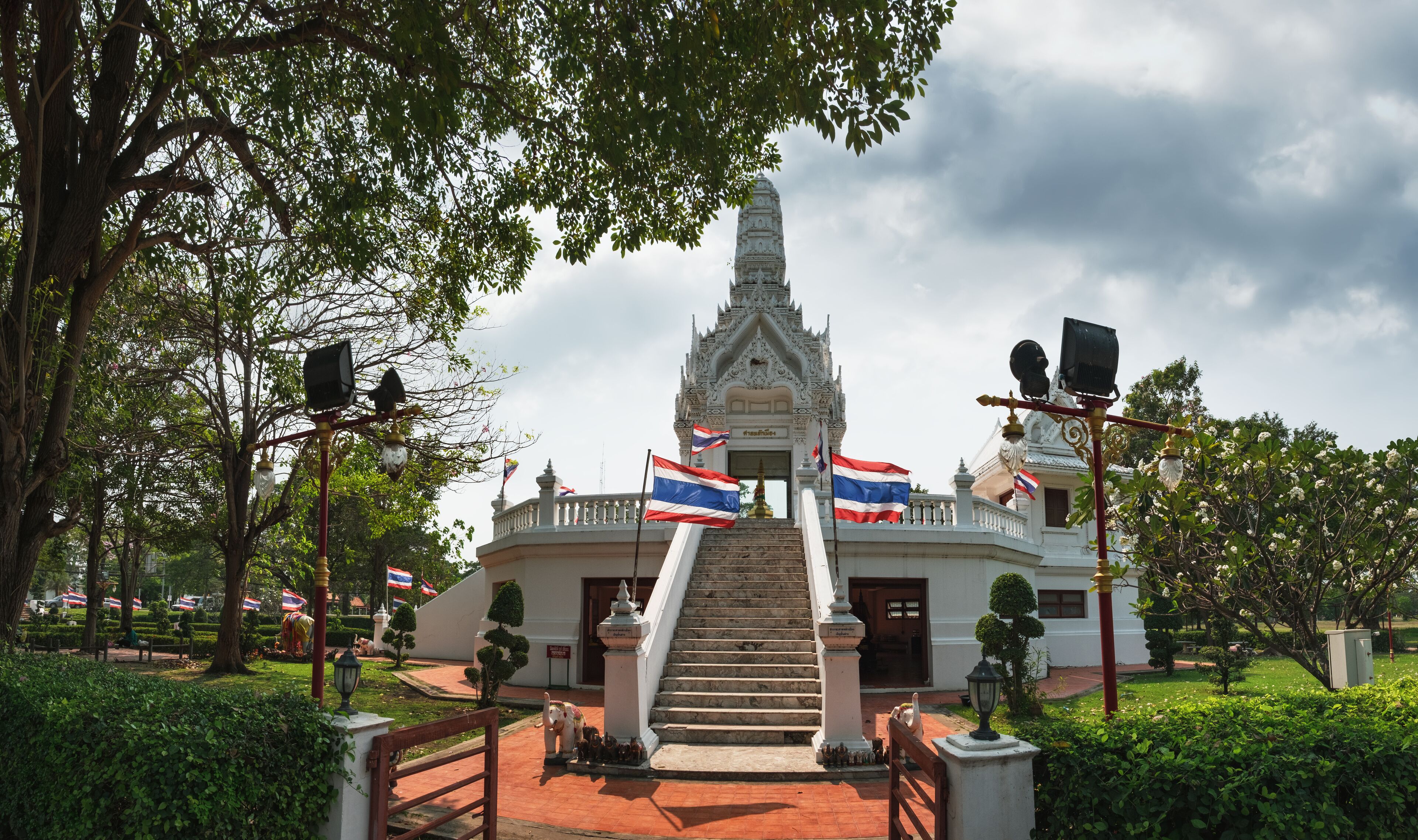 Phra Nakhon Si Ayutthaya Provincial City Pillar Shrine is a small and mostly overseen temple at one of the main intersections of the historic district of Ayutthaya, Thailand.