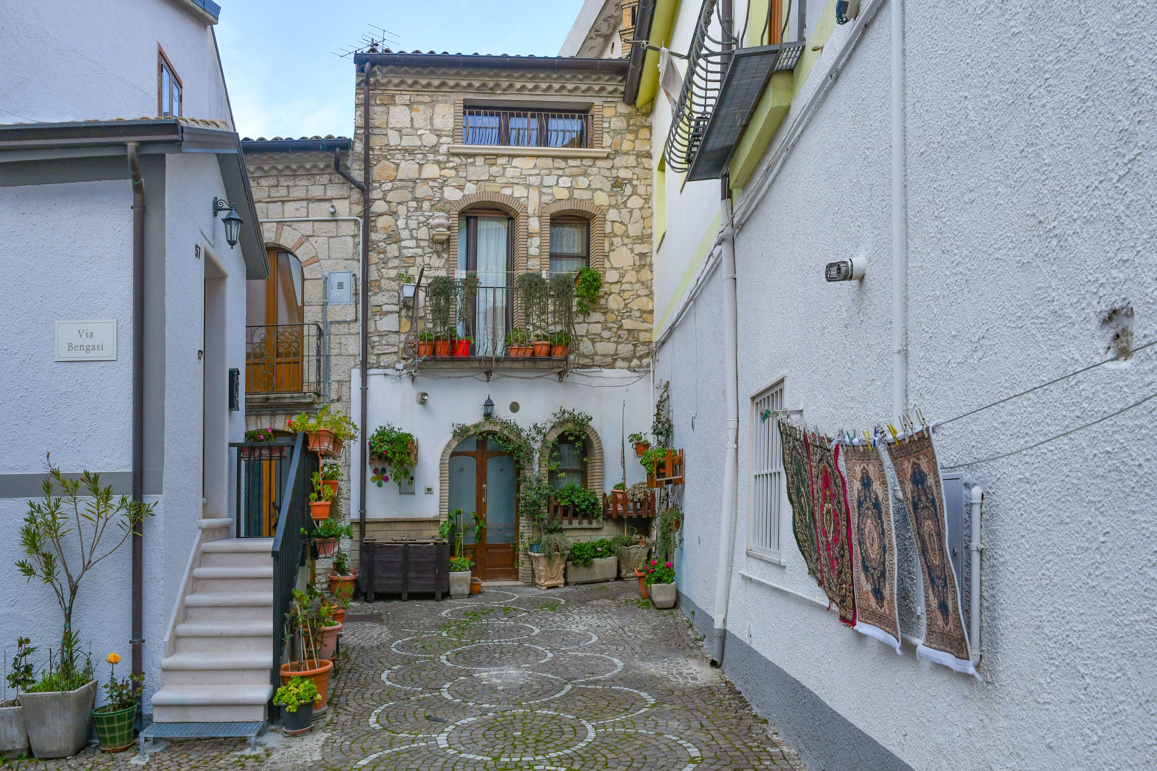 The Italian village of Orsara di Puglia.