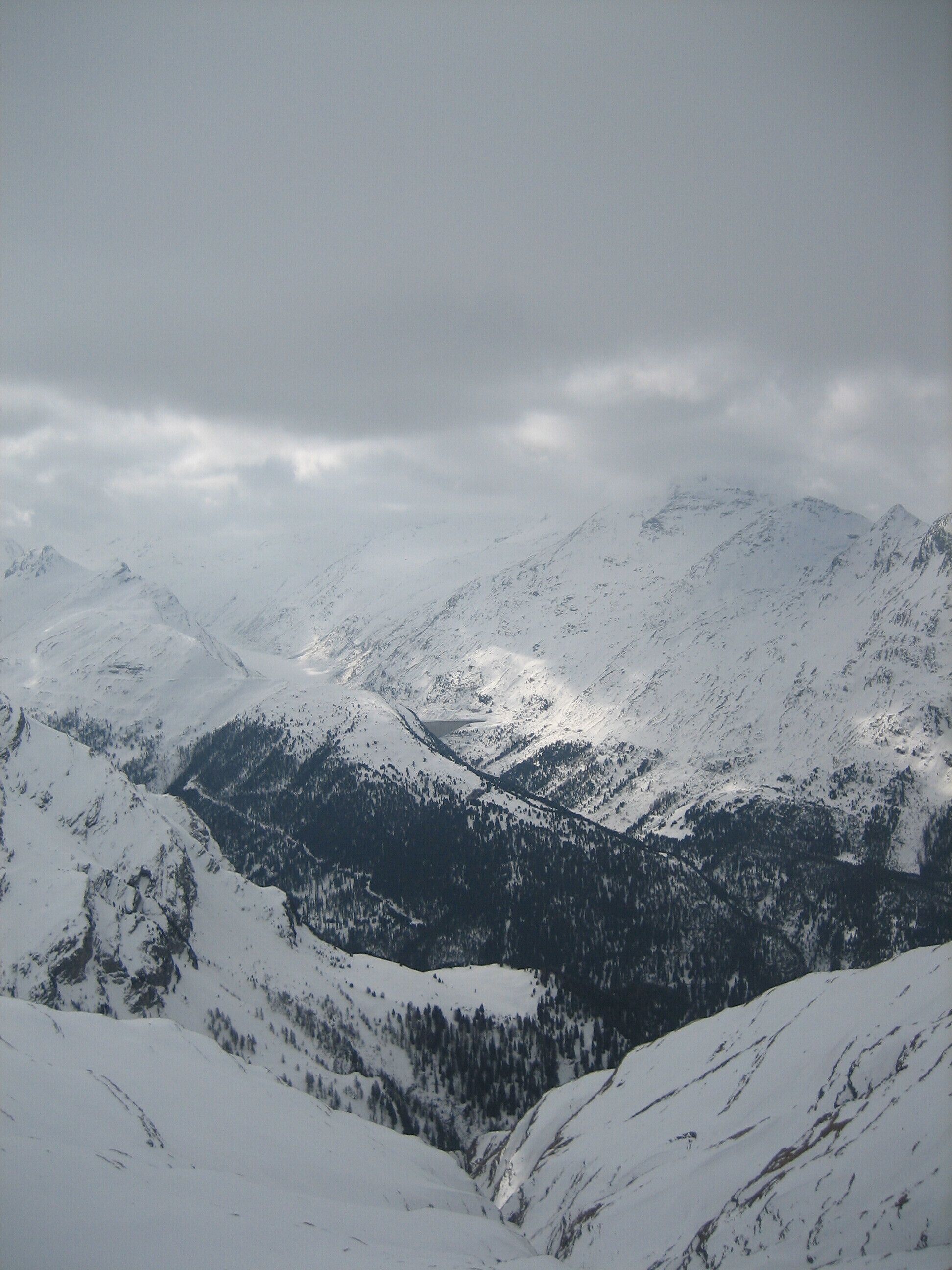 Lago di Lei from Piz Alv, Riom-Parsonz, Ferrera, Avers, Italy, Grison, Switzerland