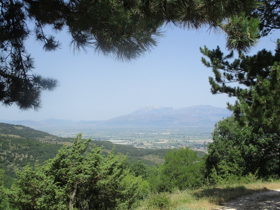 Veduta sulla piana del Fucino