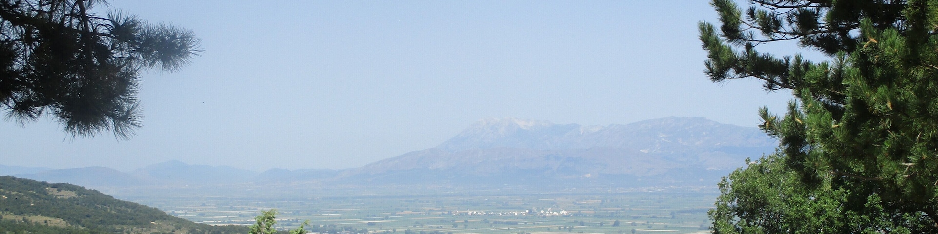Veduta sulla piana del Fucino