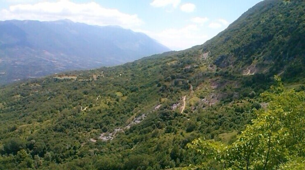 Panoramic view of Roveto valley, Abruzzo, Italy, from Rendinara