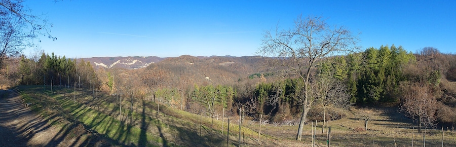 Panorama verso la Valle Staffora