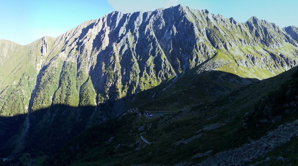Panorama sopra rifugio Lissone