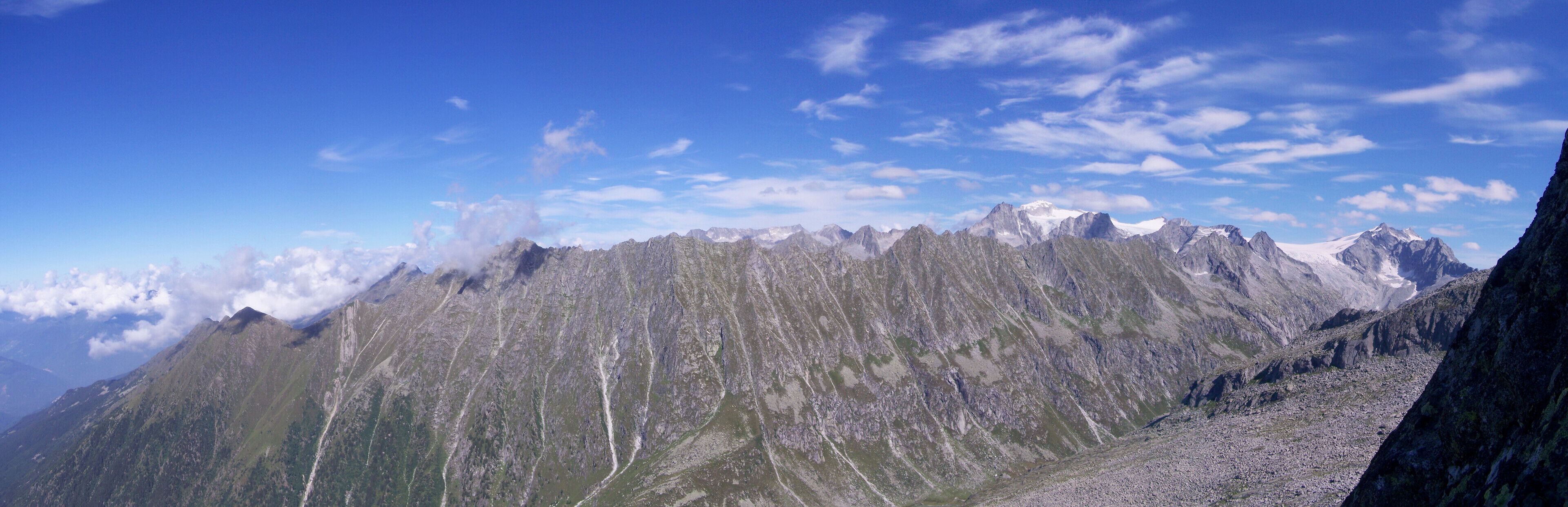 Panorama dalla ferrata del Corno di Grevo