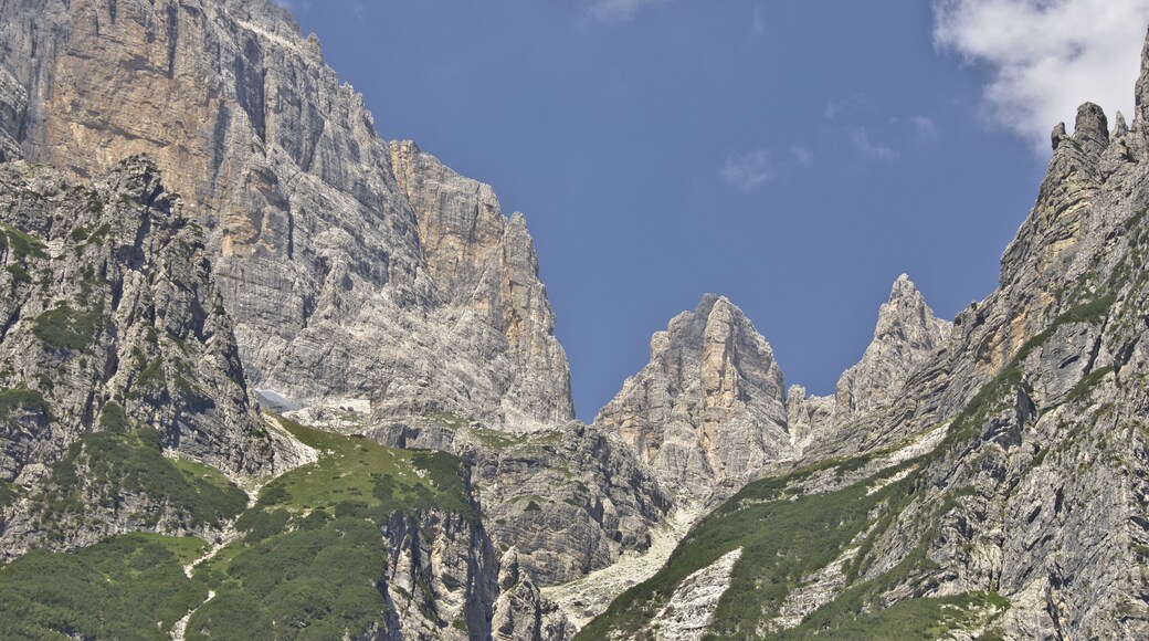 Cima Brenta massif with Cima Sella, as seen from Rif. Croz dell Altissimo, Brenta Dolomites, Molveno, Trentino, Italy