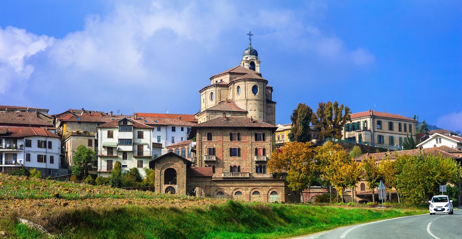 authentic medieval village Bubbio in Piedmont region of Italy
