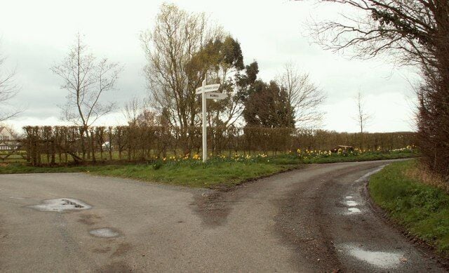 Road junction, just south of Lamarsh