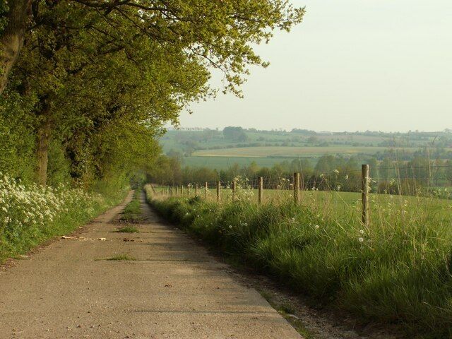 A road leading to sewage works