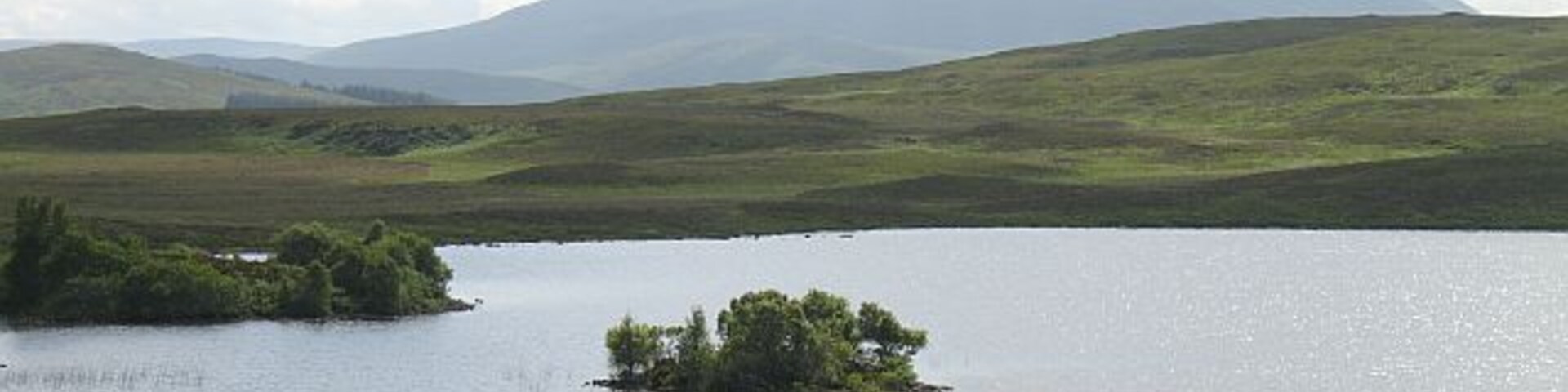 Loch Rosail Vegetated islands beyond the reach of the deer.