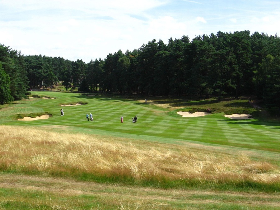 Fairway of the 10th hole as seen towards the green. 2008 WBO at Sunningdale, practice round.